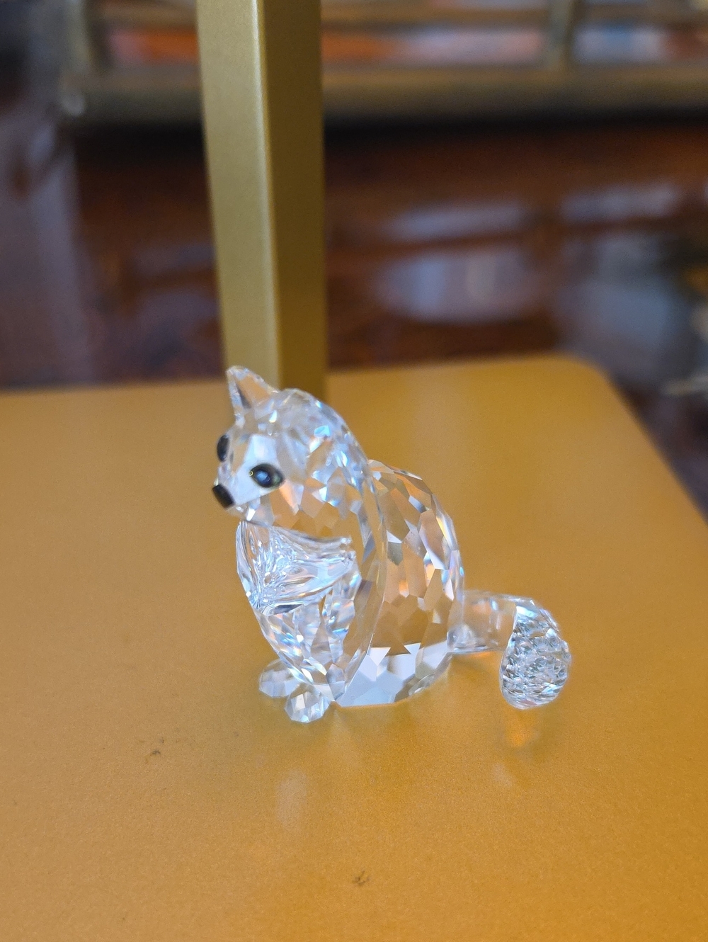 Swarovski Crystal Cat Figurine NWOT